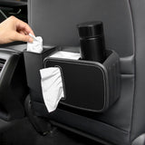 Maxbell Car Front Seat Organizer Bottle Holder Trash Can Bin Detachable Storage Box Gray