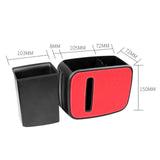 Maxbell Car Front Seat Organizer Bottle Holder Trash Can Bin Detachable Storage Box Red