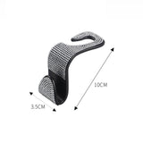 Maxbell Auto Car Backseat Hook Seat Hanger Shiny Eye Catching Save Space Durable White