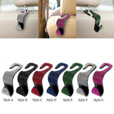 Maxbell Auto Car Backseat Hook Seat Hanger Shiny Eye Catching Save Space Durable White
