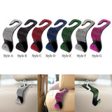 Maxbell Auto Car Backseat Hook Seat Hanger Shiny Eye Catching Save Space Durable White