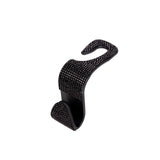 Maxbell Auto Car Backseat Hook Seat Hanger Shiny Eye Catching Save Space Durable Black
