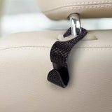 Maxbell Auto Car Backseat Hook Seat Hanger Shiny Eye Catching Save Space Durable Black