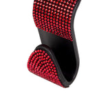 Maxbell Auto Car Backseat Hook Seat Hanger Shiny Eye Catching Save Space Durable Red