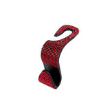 Maxbell Auto Car Backseat Hook Seat Hanger Shiny Eye Catching Save Space Durable Red