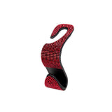 Maxbell Auto Car Backseat Hook Seat Hanger Shiny Eye Catching Save Space Durable Red