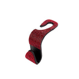 Maxbell Auto Car Backseat Hook Seat Hanger Shiny Eye Catching Save Space Durable Red