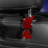 Maxbell Auto Car Backseat Hook Seat Hanger Shiny Eye Catching Save Space Durable Red