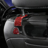 Maxbell Auto Car Backseat Hook Seat Hanger Shiny Eye Catching Save Space Durable Red