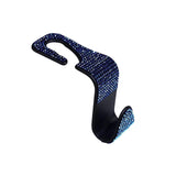 Maxbell Auto Car Backseat Hook Seat Hanger Shiny Eye Catching Save Space Durable Blue