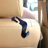 Maxbell Auto Car Backseat Hook Seat Hanger Shiny Eye Catching Save Space Durable Blue