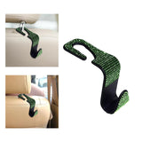 Maxbell Auto Car Backseat Hook Seat Hanger Shiny Eye Catching Save Space Durable Green