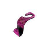 Maxbell Auto Car Backseat Hook Seat Hanger Shiny Eye Catching Save Space Durable Pink