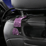 Maxbell Auto Car Backseat Hook Seat Hanger Shiny Eye Catching Save Space Durable Pink