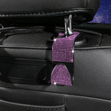 Maxbell Auto Car Backseat Hook Seat Hanger Shiny Eye Catching Save Space Durable Pink