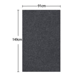 Maxbell Felt Fabric Garage Mat for Under Car Oil Spill Mat Durable Anti Slip Backing 91x149cm
