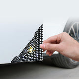 Maxbell Vehicle Silicone Rhinestone Car Door Corner Edge Guards Bumper Protector White