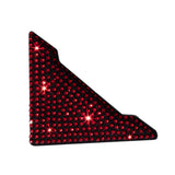 Maxbell Vehicle Silicone Rhinestone Car Door Corner Edge Guards Bumper Protector Red