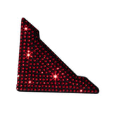Maxbell Vehicle Silicone Rhinestone Car Door Corner Edge Guards Bumper Protector Red