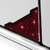 Maxbell Vehicle Silicone Rhinestone Car Door Corner Edge Guards Bumper Protector Red
