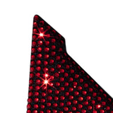 Maxbell Vehicle Silicone Rhinestone Car Door Corner Edge Guards Bumper Protector Red