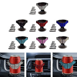 Maxbell Car Cup Holder Air Conditioner Vent Organizer for Van Beverage Phone White