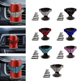 Maxbell Car Cup Holder Air Conditioner Vent Organizer for Van Beverage Phone White