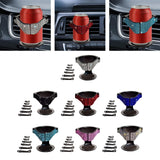 Maxbell Car Cup Holder Air Conditioner Vent Organizer for Van Beverage Phone White