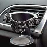 Maxbell Car Cup Holder Air Conditioner Vent Organizer for Van Beverage Phone Black