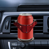 Maxbell Car Cup Holder Air Conditioner Vent Organizer for Van Beverage Phone Red