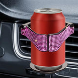 Maxbell Car Cup Holder Air Conditioner Vent Organizer for Van Beverage Phone Pink