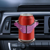 Maxbell Car Cup Holder Air Conditioner Vent Organizer for Van Beverage Phone Pink