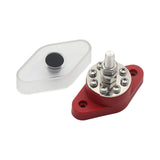 Maxbell Terminal Studs with Dustproof Cover Bus Bar for RV Marine Accessory 180A Red