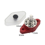 Maxbell Terminal Studs with Dustproof Cover Bus Bar for RV Marine Accessory 180A Red