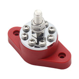 Maxbell Terminal Studs with Dustproof Cover Bus Bar for RV Marine Accessory 300A Red