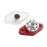 Maxbell Terminal Studs with Dustproof Cover Bus Bar for RV Marine Accessory 300A Red
