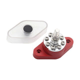 Maxbell Terminal Studs with Dustproof Cover Bus Bar for RV Marine Accessory 300A Red