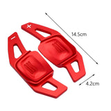 Maxbell 2Pcs Car Steering Wheel Shift Paddle for VW Tiguan from 2019 Touran L Red