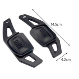 Maxbell 2Pcs Car Steering Wheel Shift Paddle for VW Tiguan from 2019 Touran L Black
