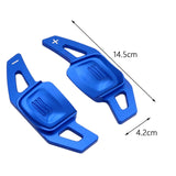 Maxbell 2Pcs Car Steering Wheel Shift Paddle for VW Tiguan from 2019 Touran L Blue