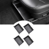 Maxbell 4Pcs Under Seat Storage Box Easy to Install Premium for Tesla Model Y