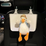 Maxbell Multifunctional Hanging Car Trash Can Storage Bag Waterproof for Snacks Duck