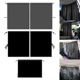 Maxbell Car Privacy Curtains Blackout Accessories Easy Installation for Nap 2 Dividers Taffeta
