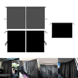 Maxbell Car Privacy Curtains Blackout Accessories Easy Installation for Nap 2 Dividers Taffeta