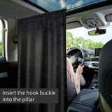 Maxbell Car Privacy Curtains Blackout Accessories Easy Installation for Nap 2 Dividers Taffeta