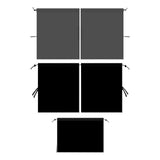 Maxbell Car Privacy Curtains Blackout Accessories Easy Installation for Nap 2 Dividers Taffeta