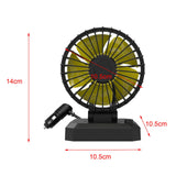 Maxbell Car Cooling Fan 2 Speeds 360 Rotation 1.8M Cord Single Head 12V