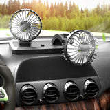Maxbell Car Cooling Fan 2 Speeds 360 Rotation 1.8M Cord Single Head 12V