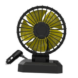 Maxbell Car Cooling Fan 2 Speeds 360 Rotation 1.8M Cord Single Head 12V