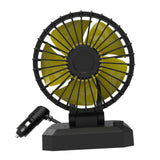 Maxbell Car Cooling Fan 2 Speeds 360 Rotation 1.8M Cord Single Head 12V